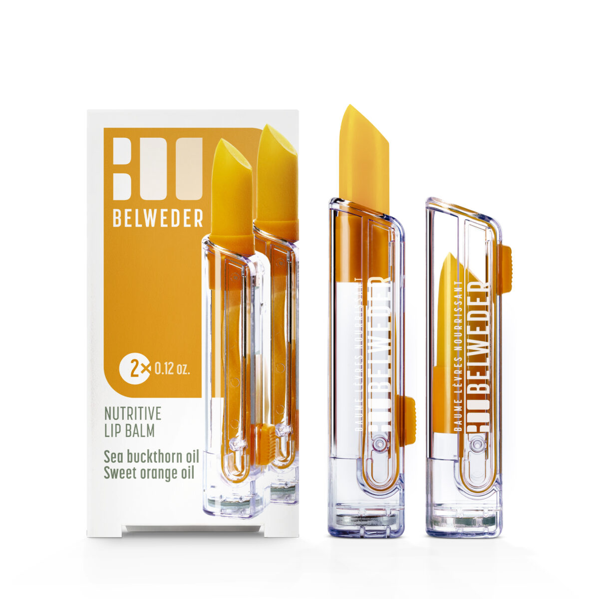 BAUME LÈVRES NOURRISSANT<br>Huile d’Argousier Huile d’Orange douce Hydratation & Nutrition 5