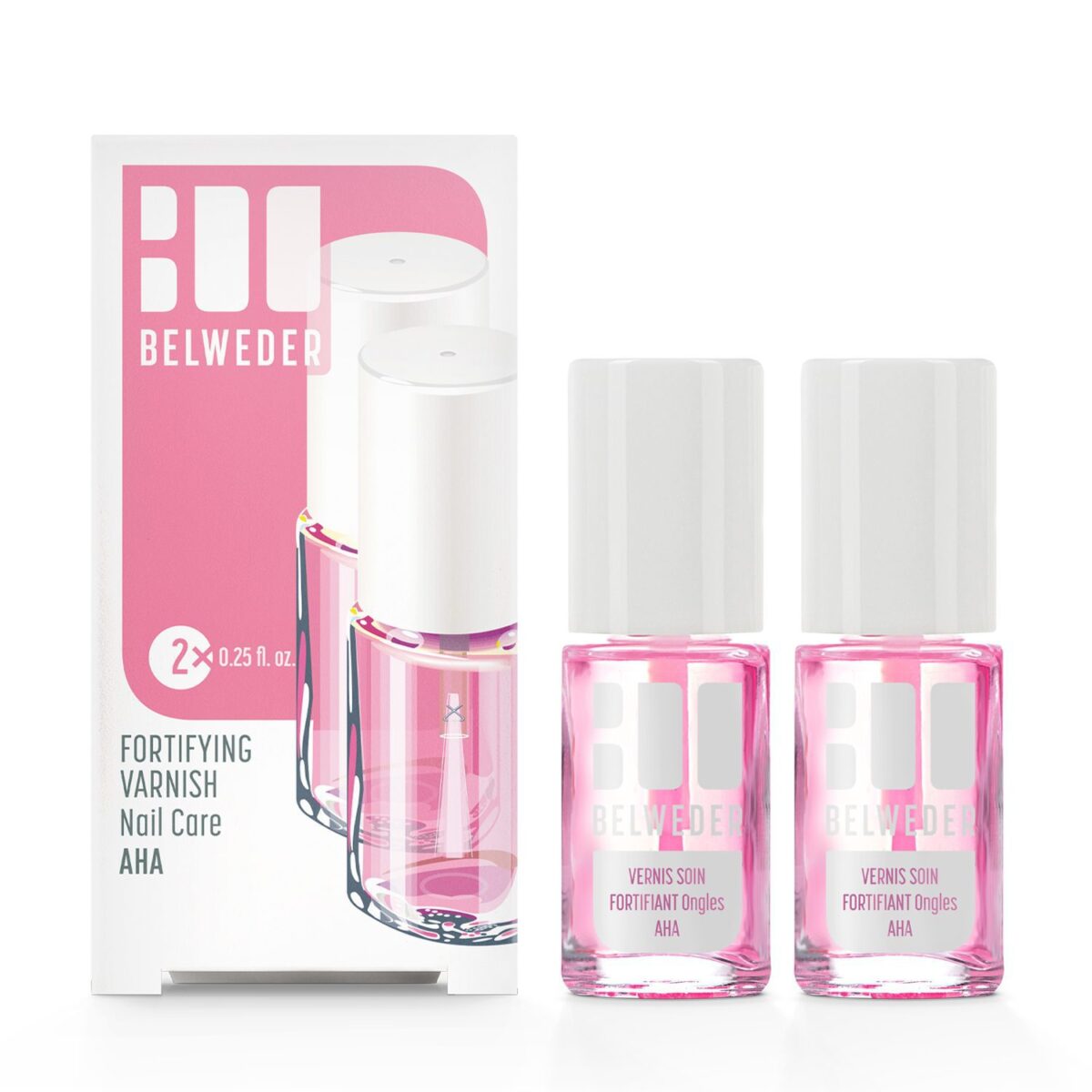 VERNIS SOIN FORTIFIANT<br> Ongles AHA<br>2 x 7,5 ml </br> Nouveautés