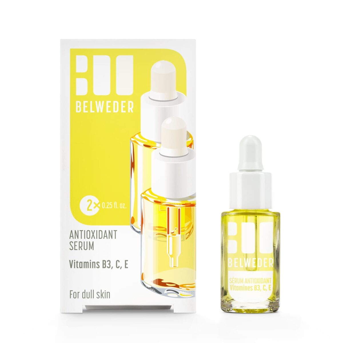 SÉRUM ANTIOXYDANT<br>Vitamines B3, C & E<br>2×7,5ml</br> Hydrater