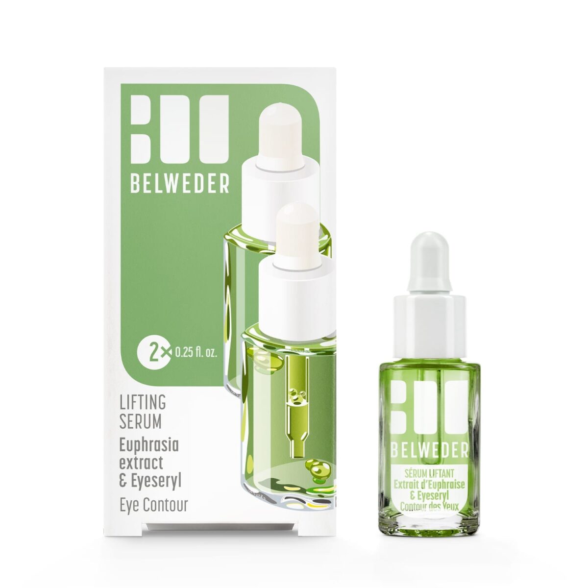 SÉRUM LIFTANT CONTOUR DES YEUX<br>Extrait d’Euphraise & Eyeseryl<br>2×7,5ml</br> Hydrater
