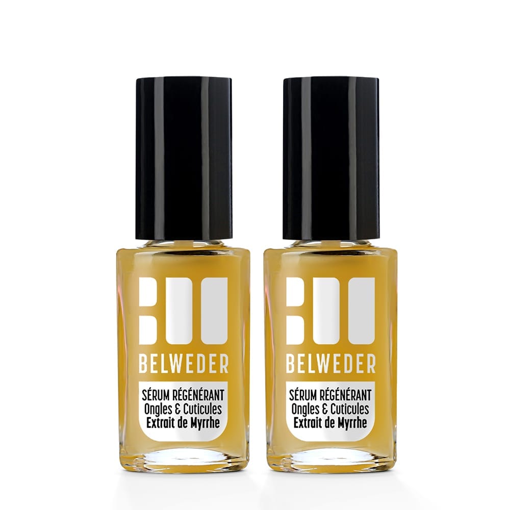 SÉRUM RÉGÉNÉRANT<br>Ongles & Cuticules Extrait de Myrrhe<br>2 x 7,5 ml </br> Huiles 2