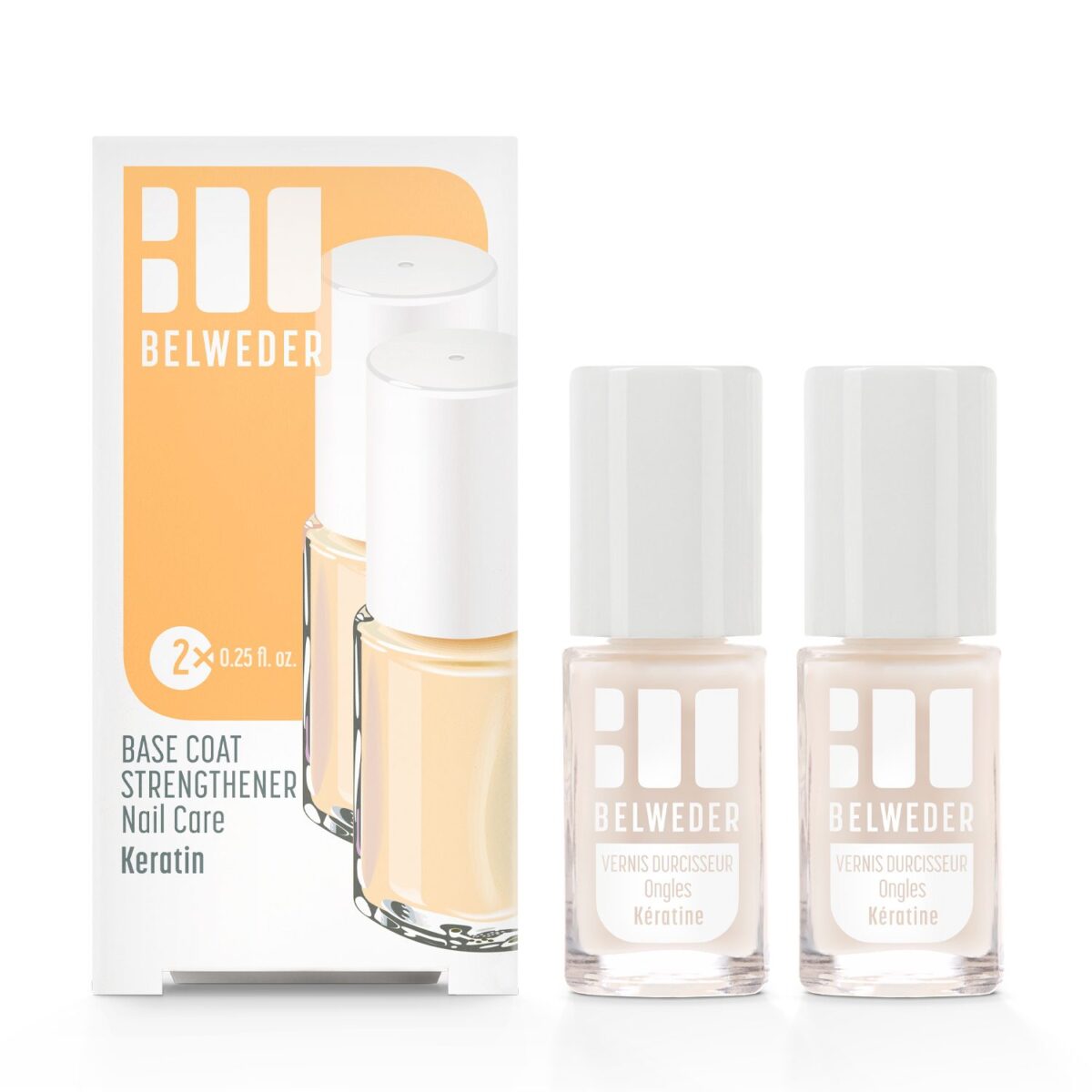 VERNIS DURCISSEUR<br>Ongles Kératine<br>2×7,5ml</br> Ongles